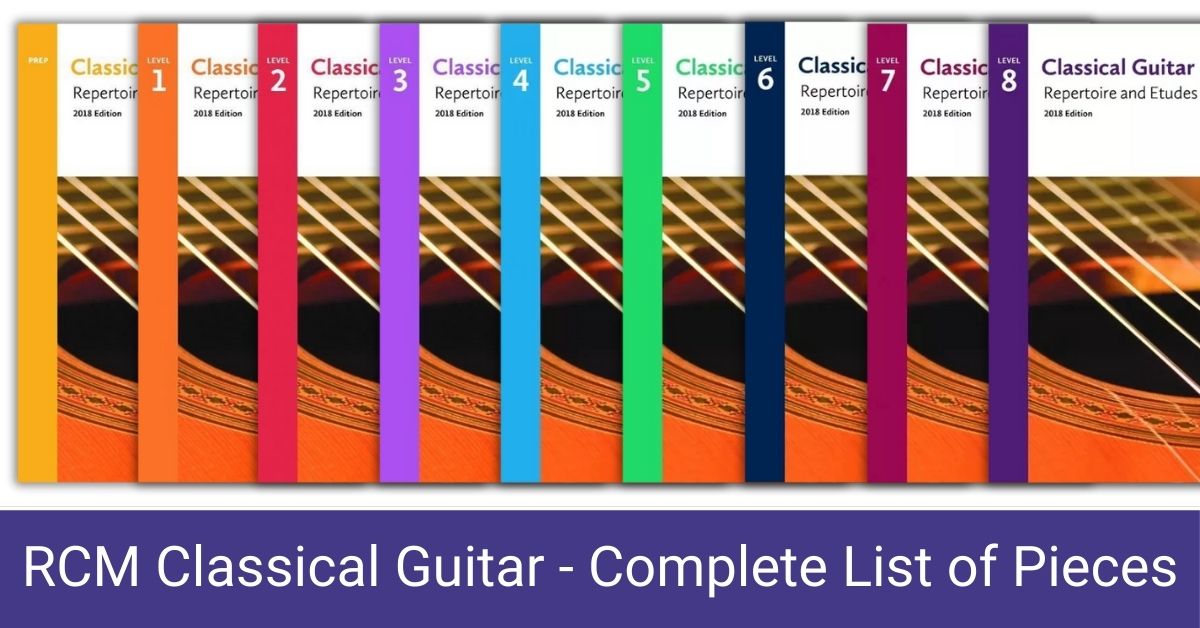 RCM Classical Guitar Repertoire And Etudes All Pieces cover