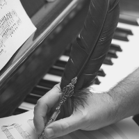 composing with a quill