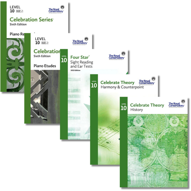 RCM Level 10 Piano Book Set