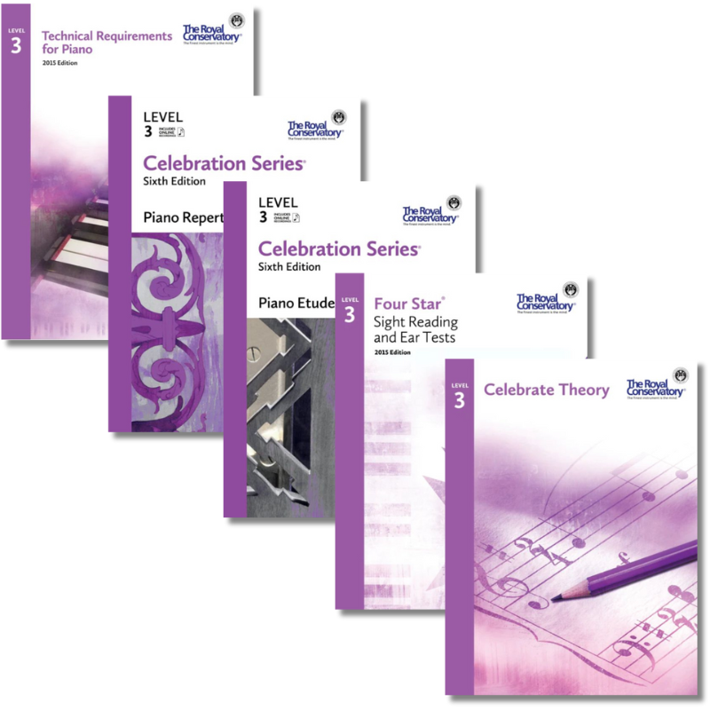 RCM Level 3 Piano Book Set