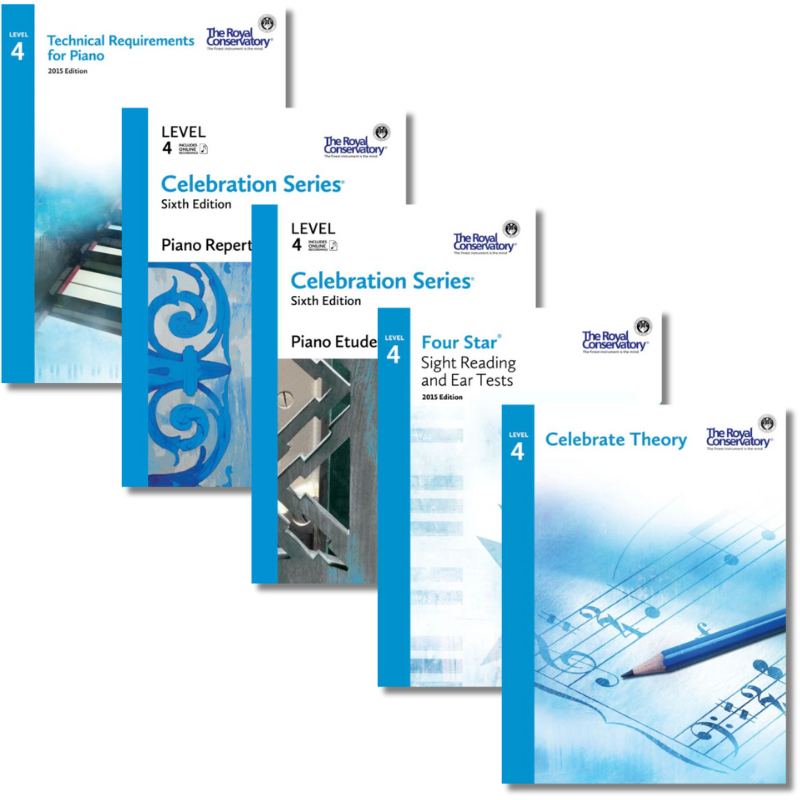 RCM Level 4 Piano Book Set