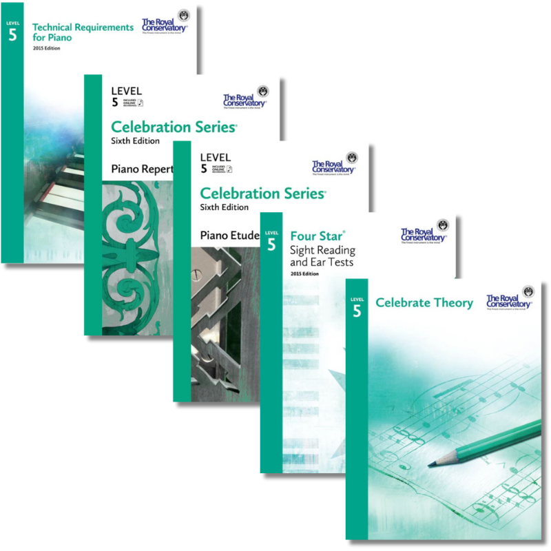 RCM Level 5 Piano Book Set