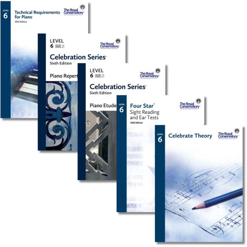 RCM Level 6 Piano Book Set