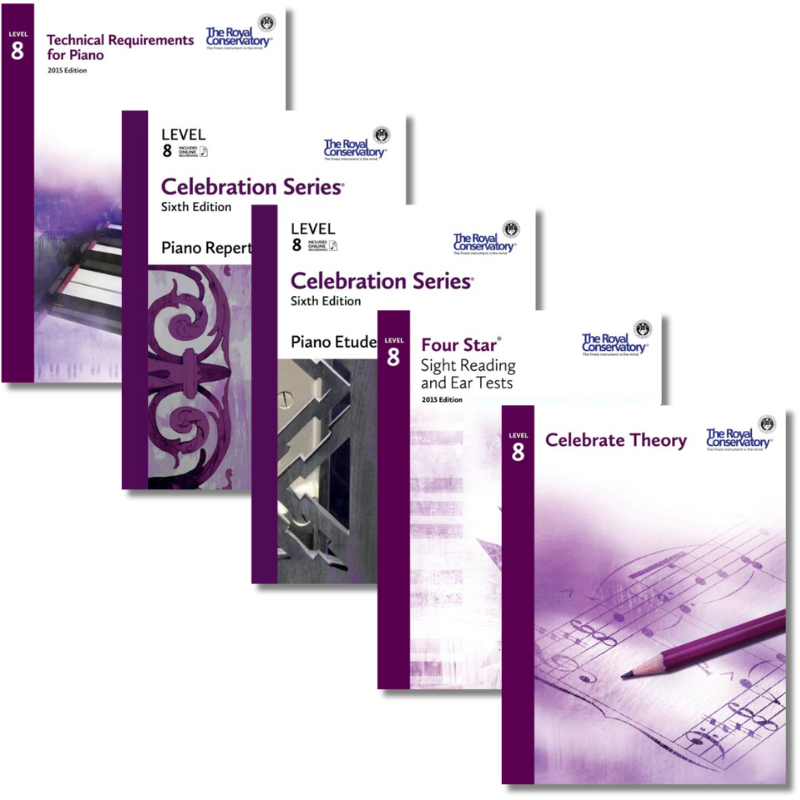 RCM Level 8 Piano Book Set