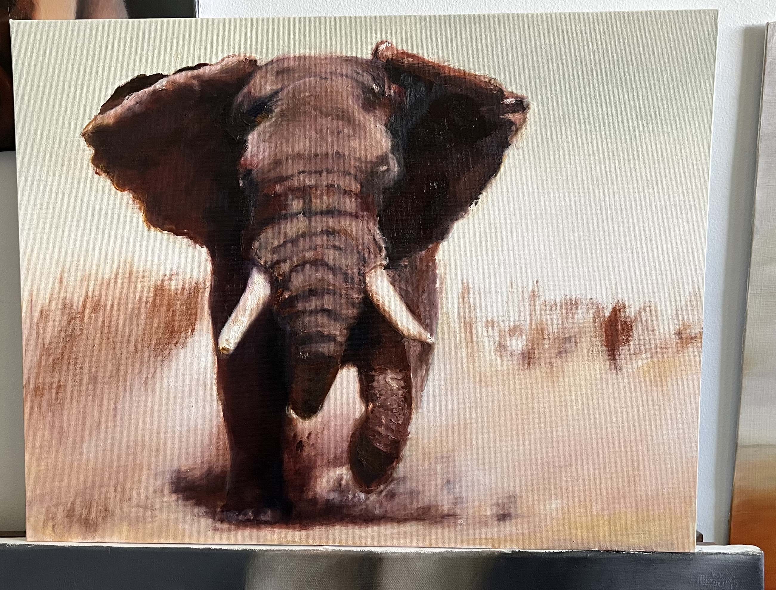 Charged - Oil on canvas board by Dylan Coppard, 2025, 14 x 18 inches, Nature