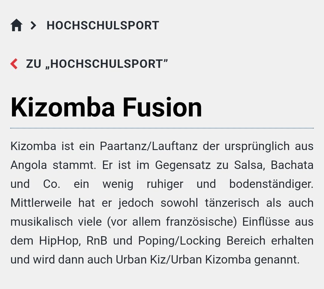 Kizomba Fusion fortgeschritten