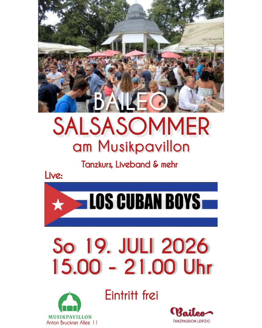 Baileo Salsasommer am Musikpavillon