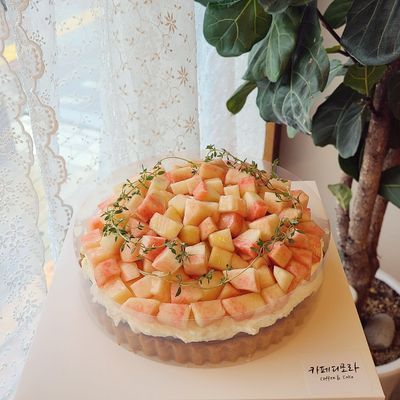 복숭아타르트 주문서 이미지