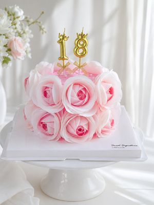 웨이퍼 플라워 케이크/Wafer Flower Cake 이미지