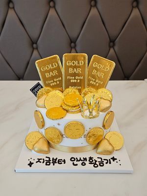 골드골드케이크 이미지