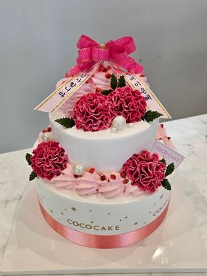 카네이션2단케이크 이미지
