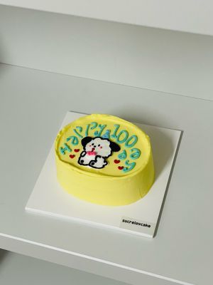 귀엽고핫한그림케이크 이미지
