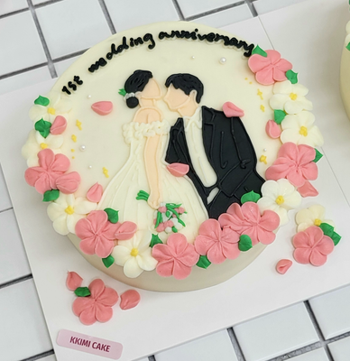 (실루엣형)인물 케이크 이미지