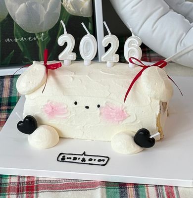 새해 롤케이크 이미지