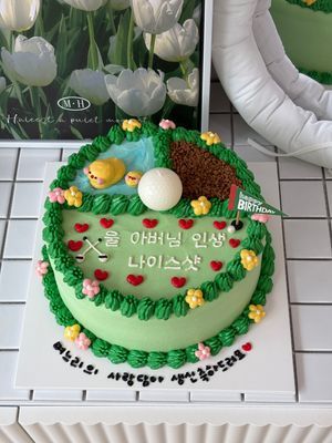 골프장 케이크 이미지