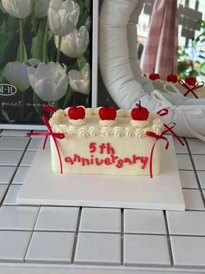 리본체리케이크 이미지