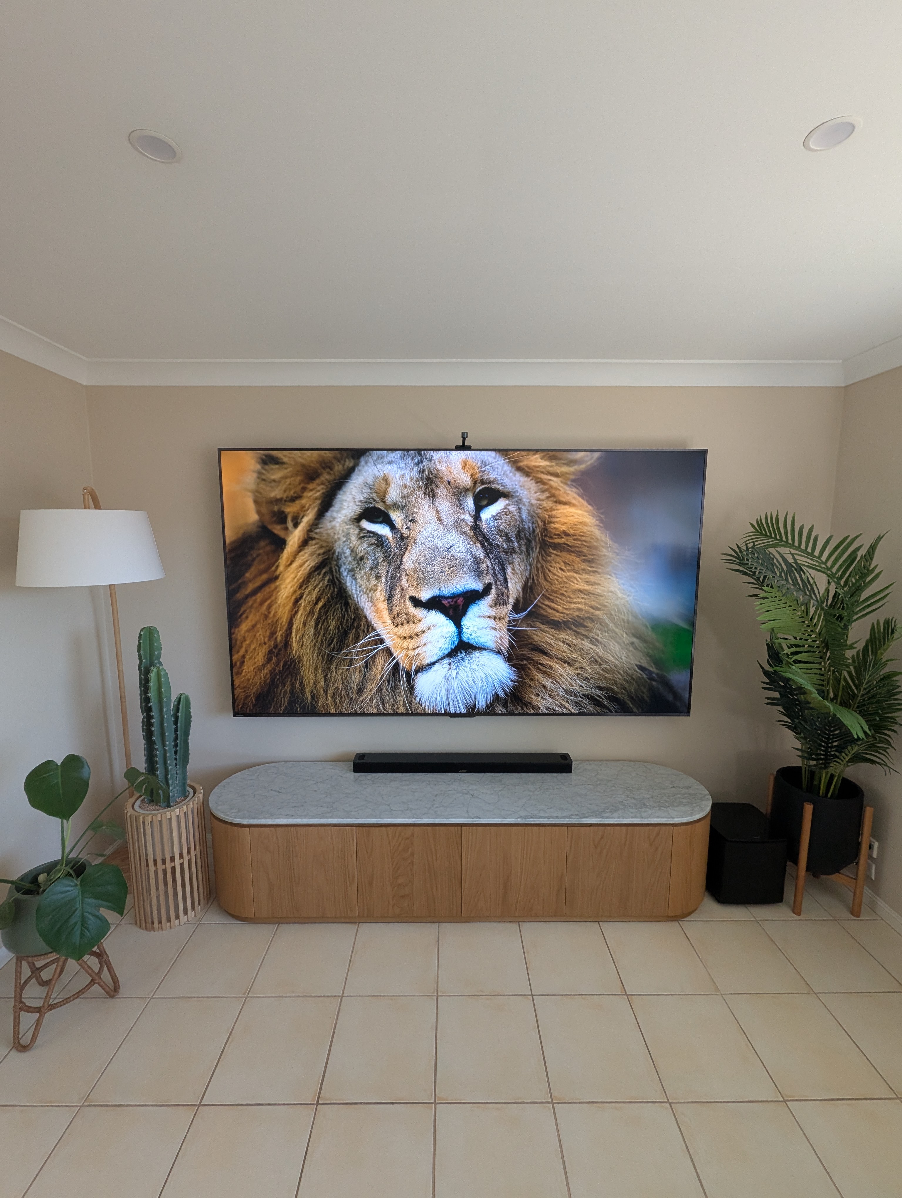 Seamless 86" TV Wall Mount in Hillcrest, Brisbane: A Case Study — Dead Level TV Installation, Hillcrest