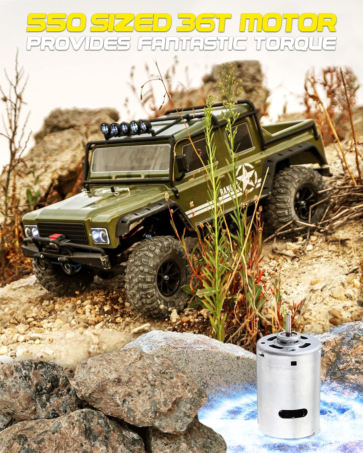 02608 LAEGENDARY Rango 1/10 Scale RC Rock Crawler detail photo 4