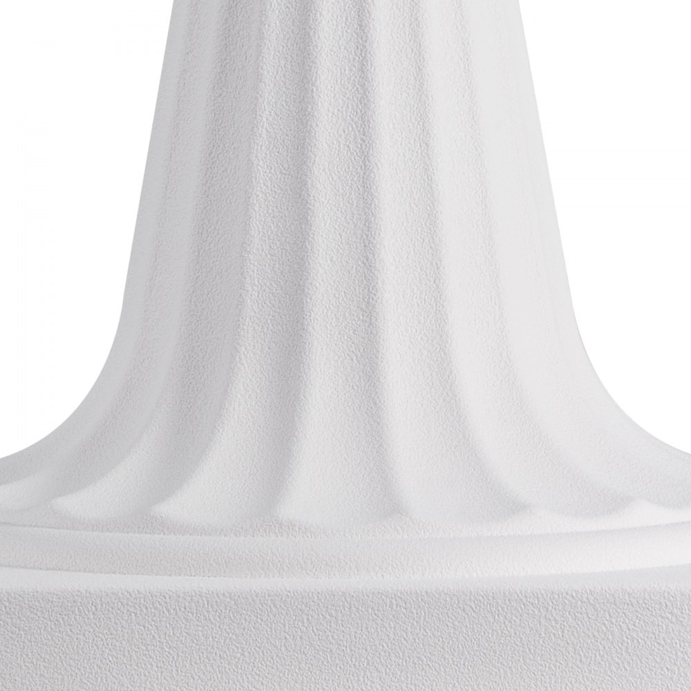 02414 VEVOR White Plastic Urn Planter Parts — Size detail photo 11