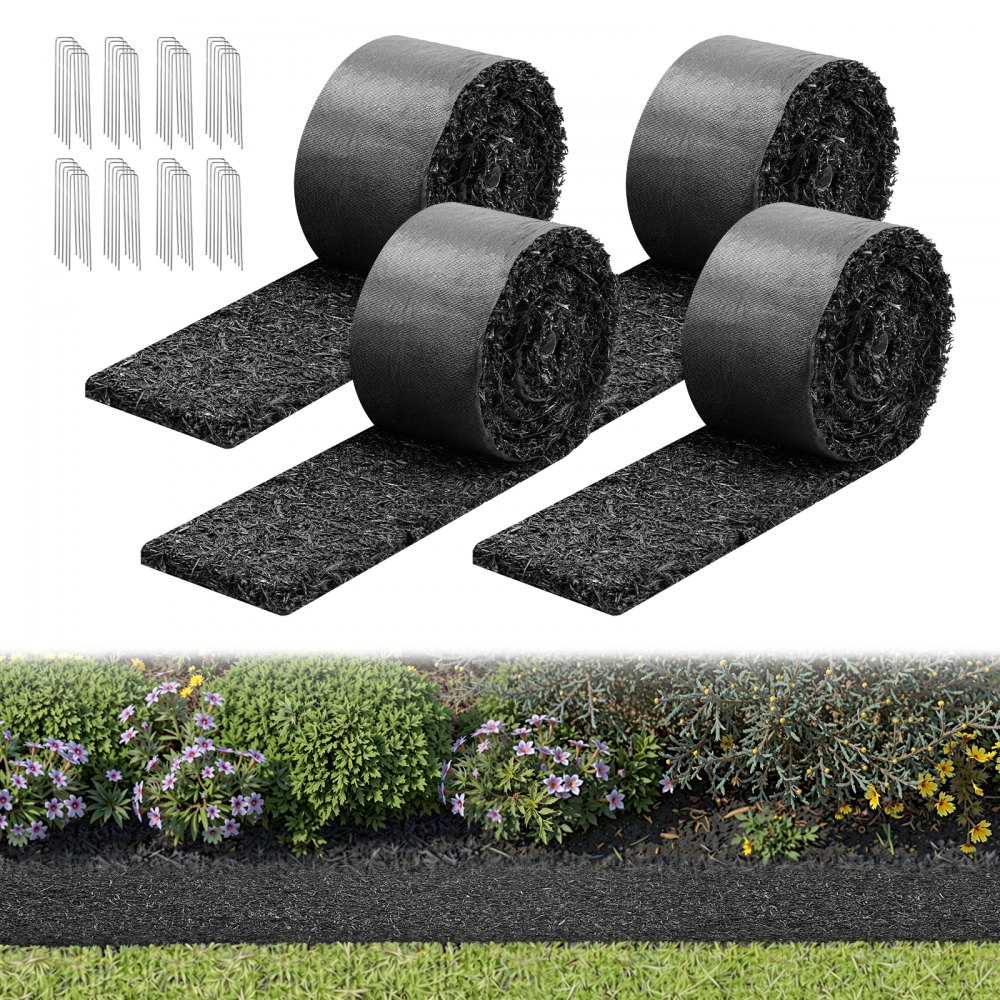 02551 VEVOR Rolled Landscape Edging with Metal U-P, stock photo — view 1