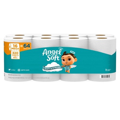 03345 Angel Soft Toilet Paper Mega Rolls 16 Count, stock photo — view 1