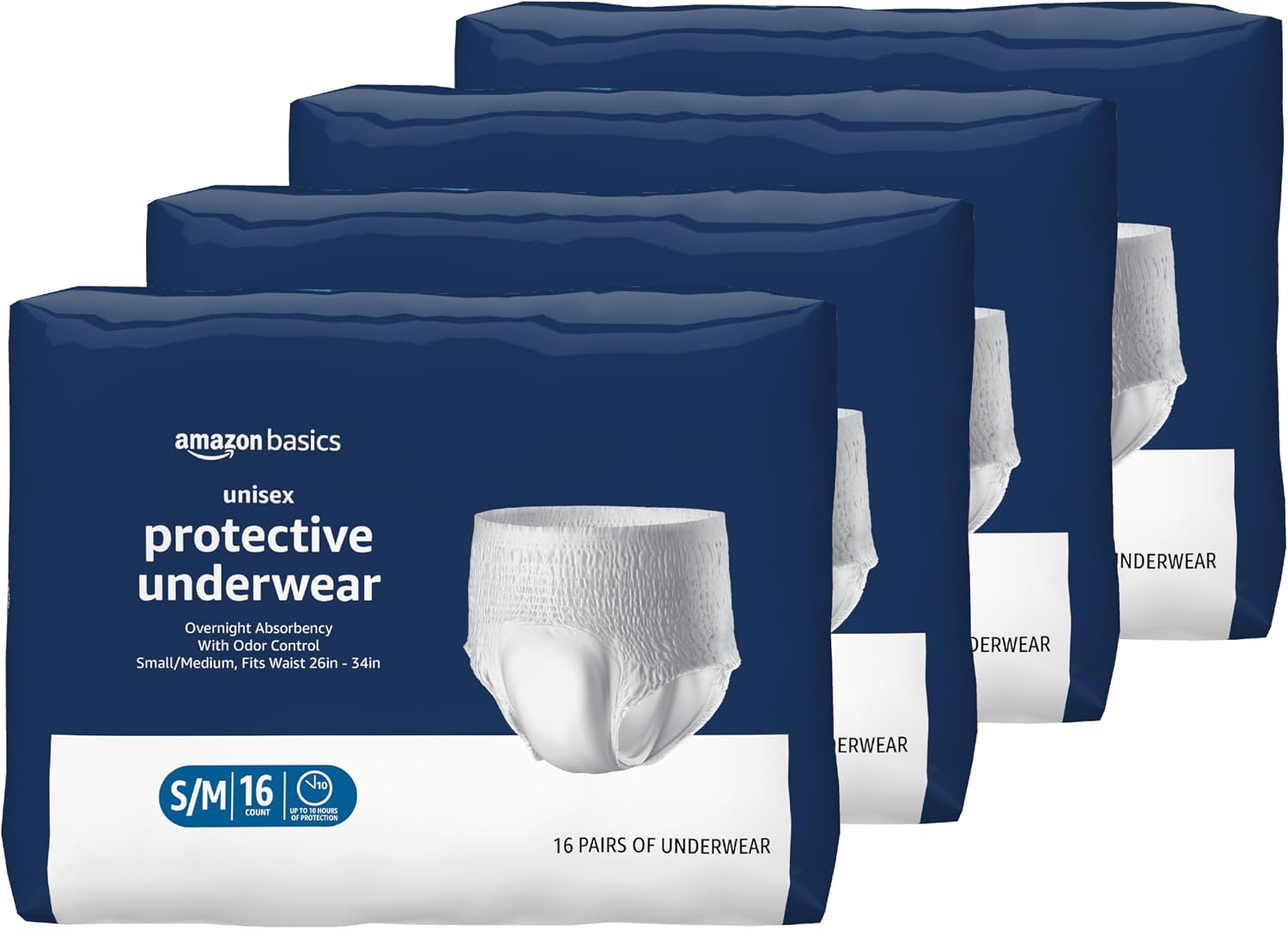 03222 Amazon Basics Unisex Protective Underwear Ov, stock photo — view 1