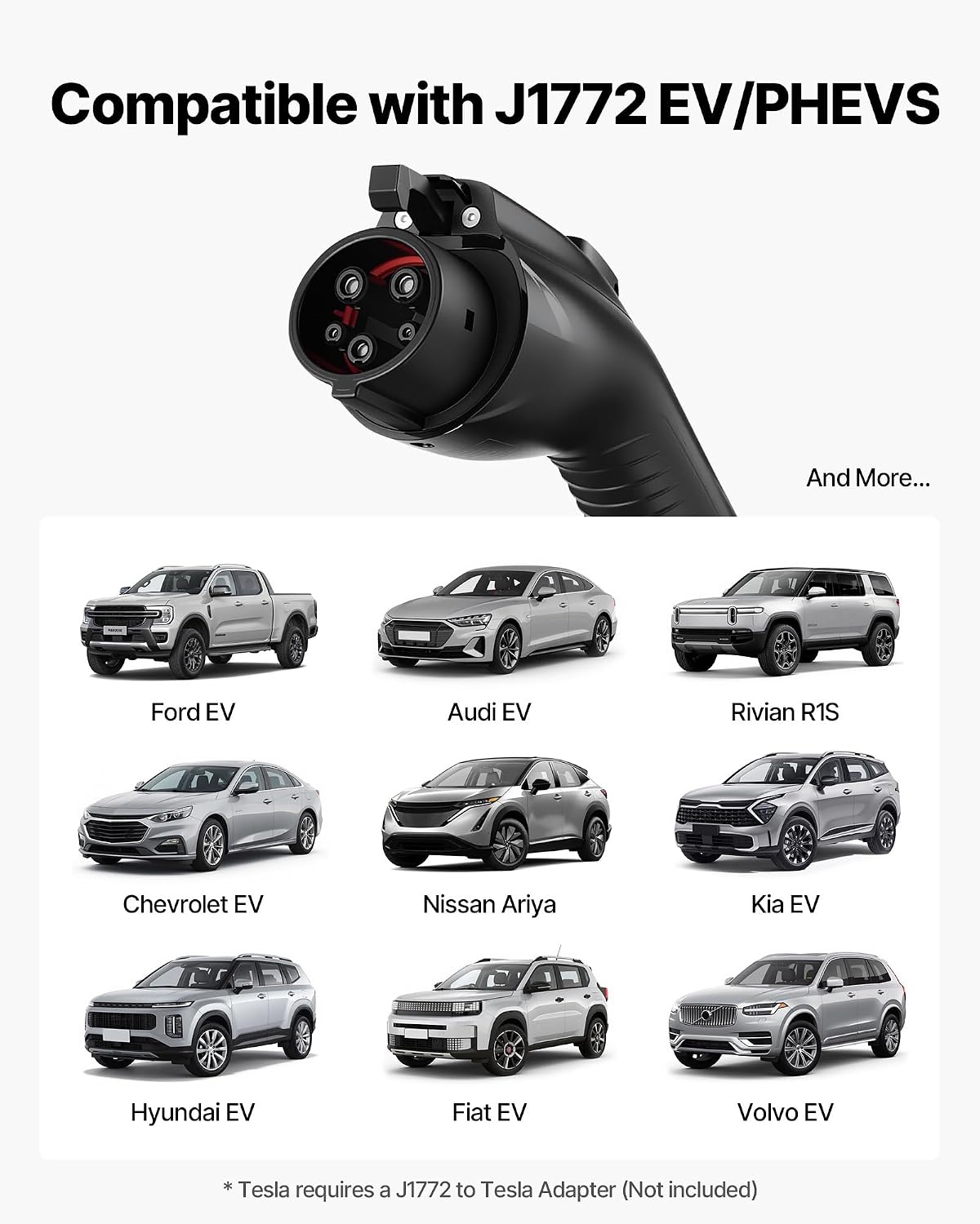02921 VEVOR Level 1/2 Portable Electric Vehicle Ch detail photo 3