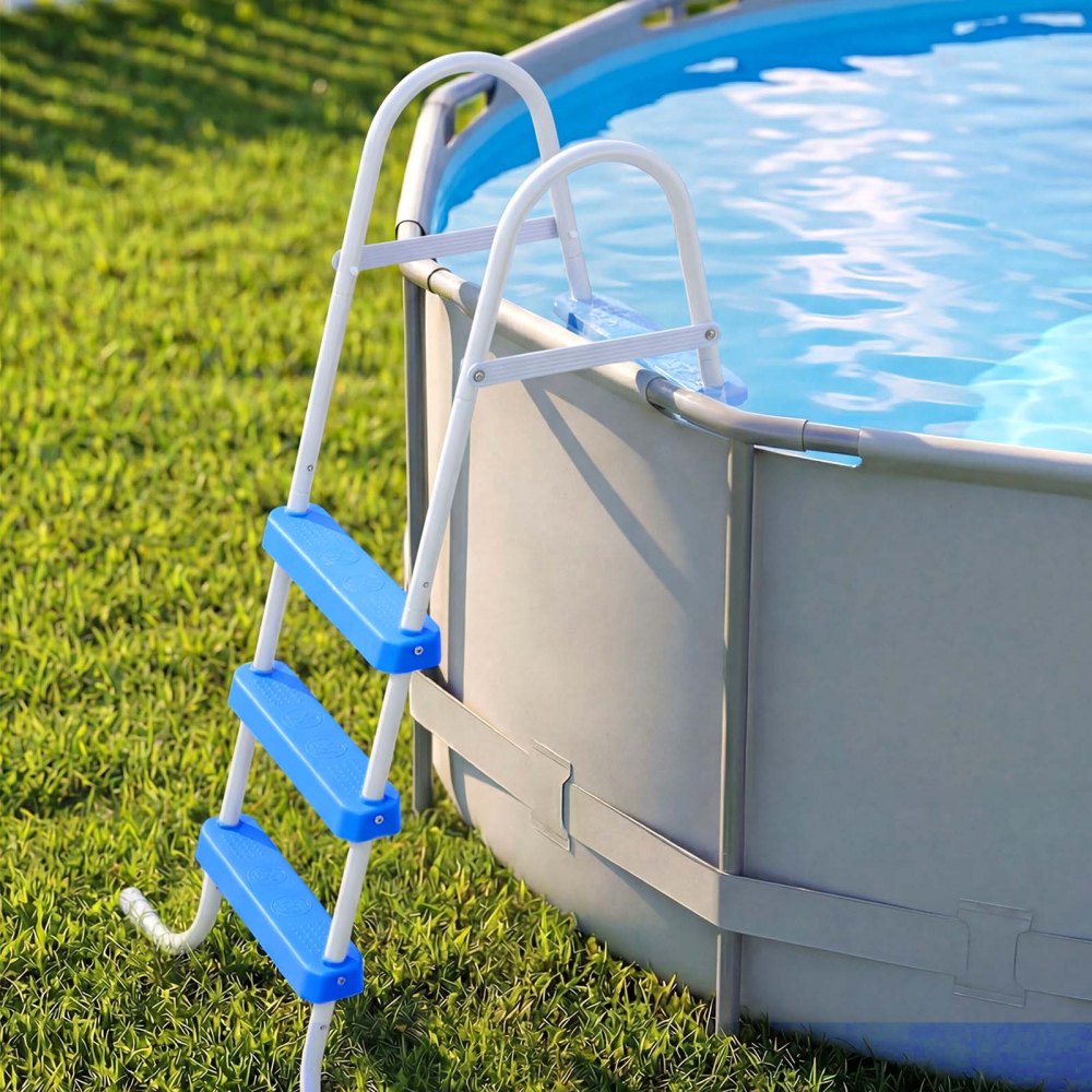 02615 VEVOR Above Ground Pool Ladder 3 Step Blue P detail photo 8