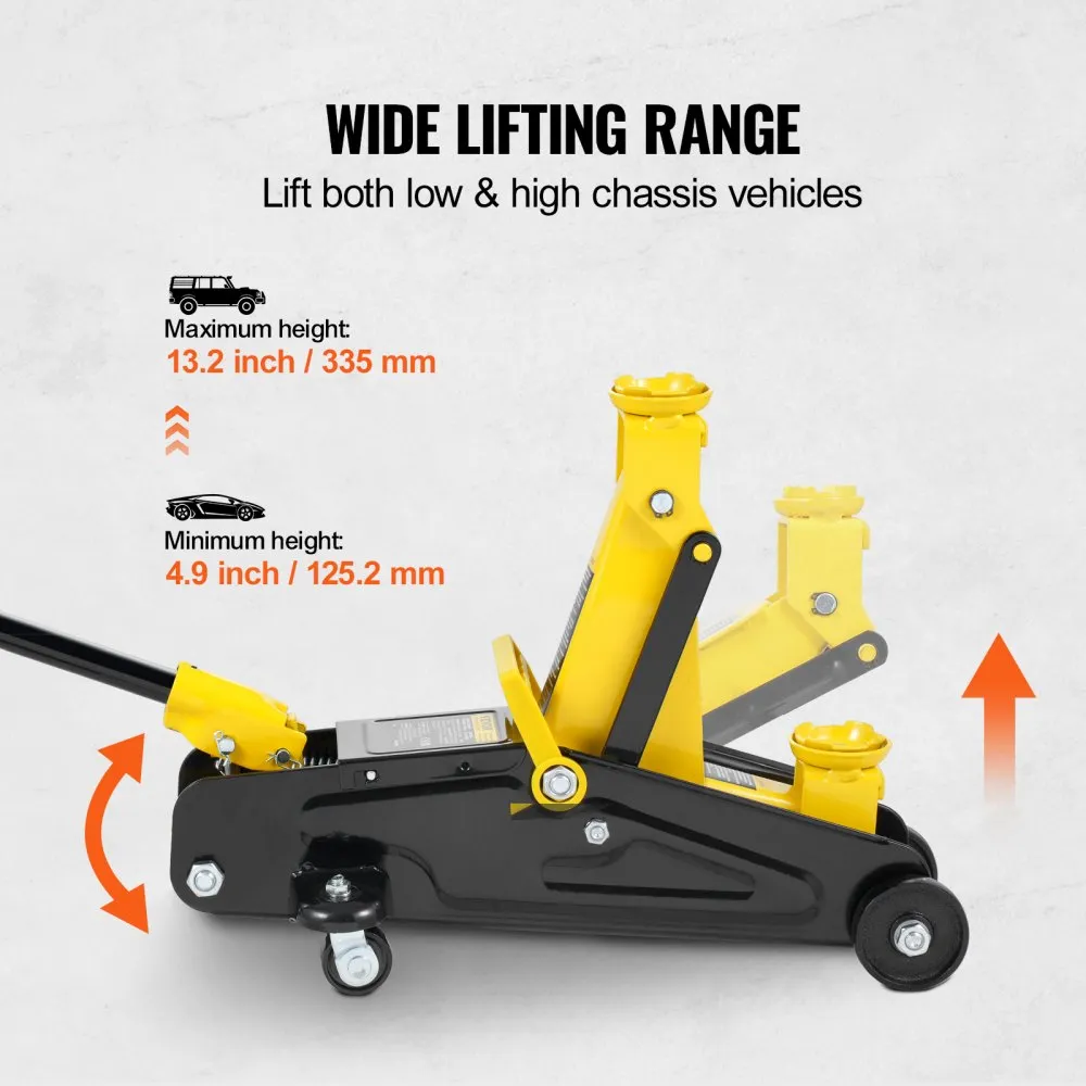 02587 VEVOR Hydraulic Floor Jack 2 Ton Capacity QK detail photo 3