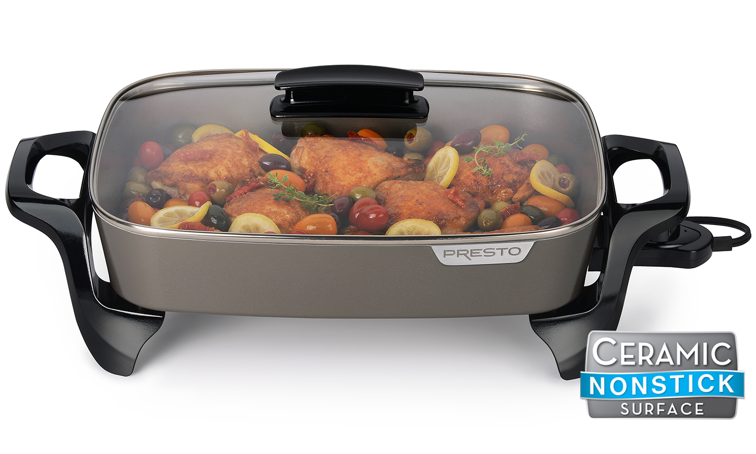 03435 Presto 16-Inch Ceramic Electric Skillet with, stock photo — view 1