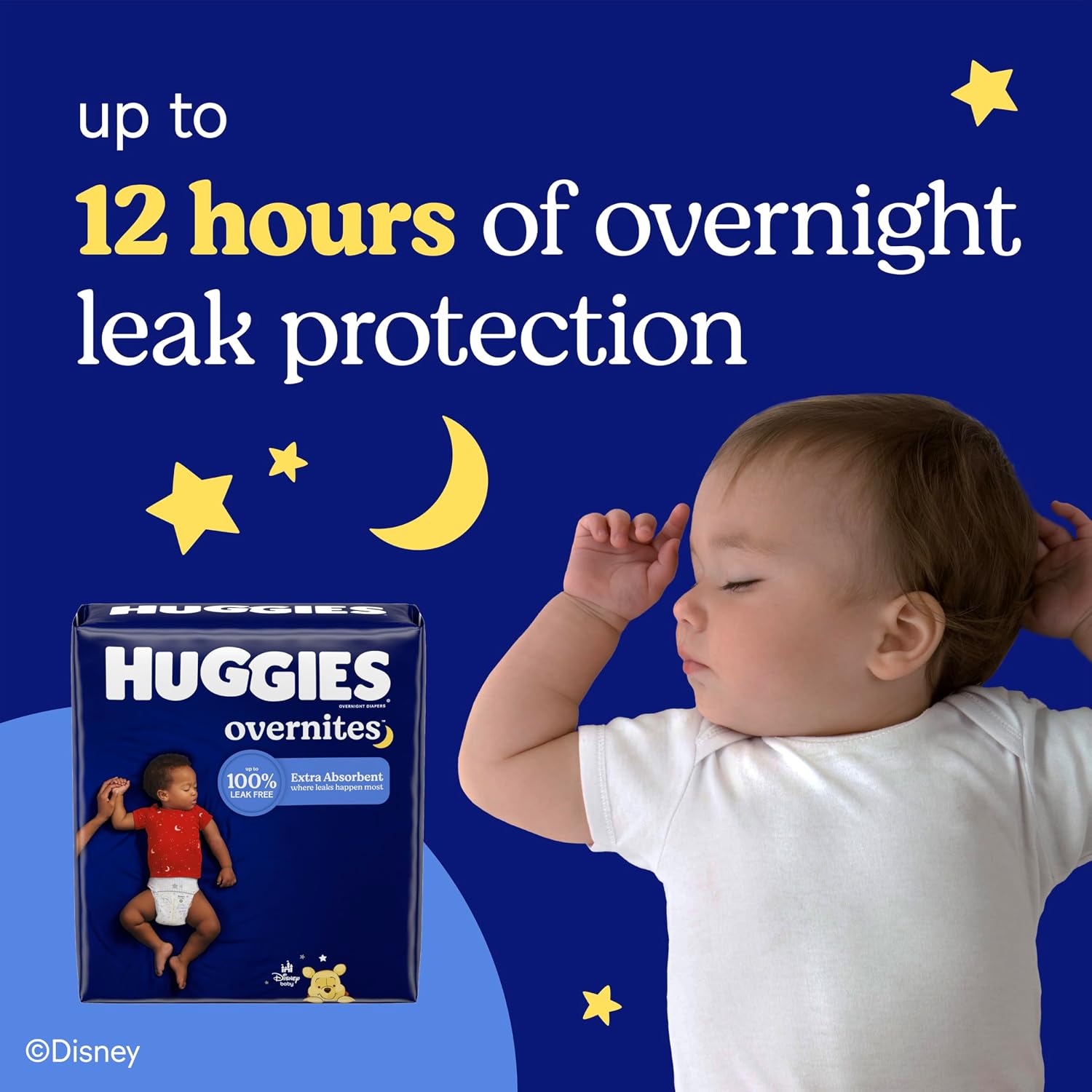 02860 Huggies Overnites Nighttime Baby Diapers Siz detail photo 8