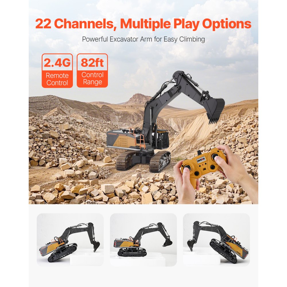 03167 Professional RC Excavator Model Scale 1:14 w detail photo 4