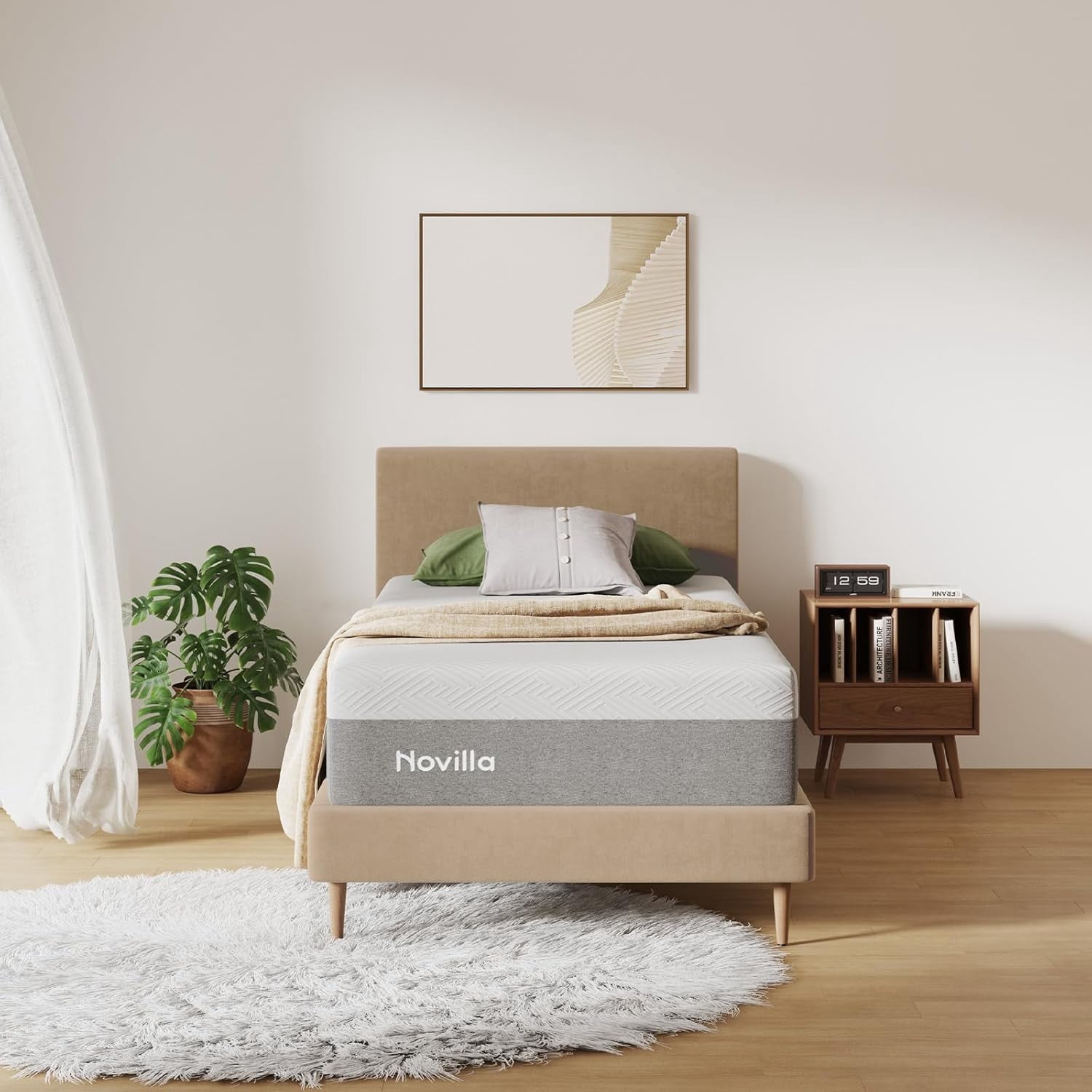 03284 Novilla Twin 10 Inch Gel Memory Foam Mattres, stock photo — view 1