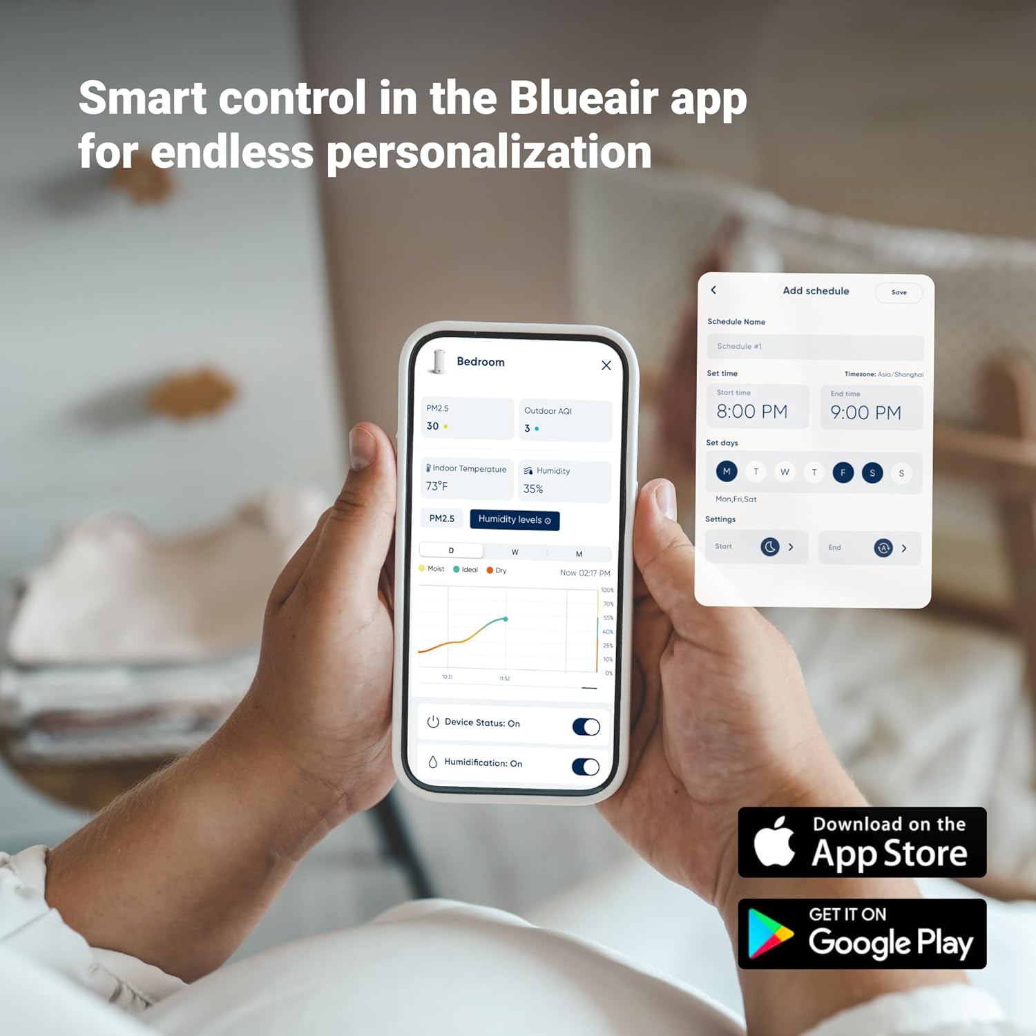 Blueair DH3i Air Purifier and Humidifier 2-in-1 Unit detail photo 6