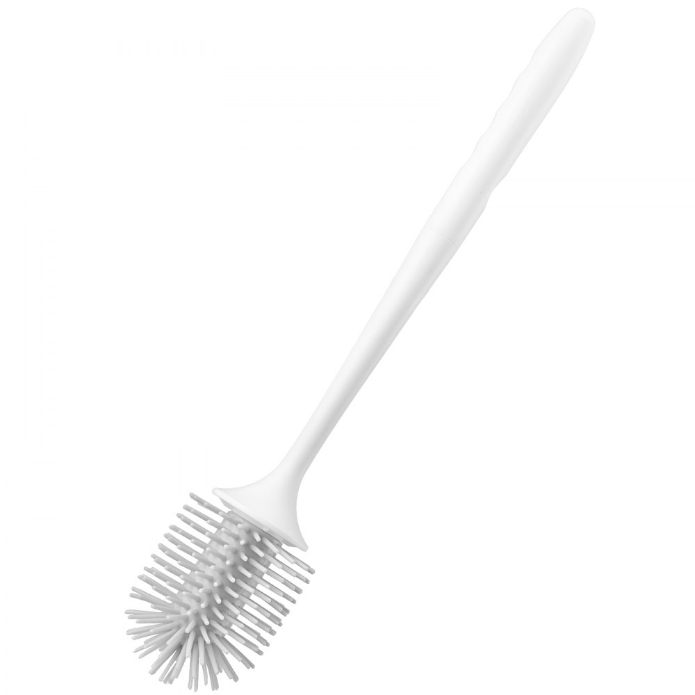Stainless Steel Toilet Brush Holder Set with Splash Guard Lid Housing detail photo 11