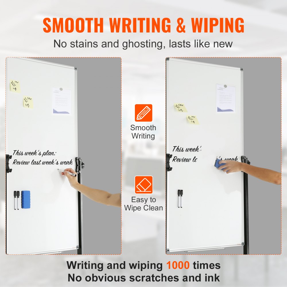 VEVOR S86-SQ-3248 White Board Writing Surface Office Board detail photo 4