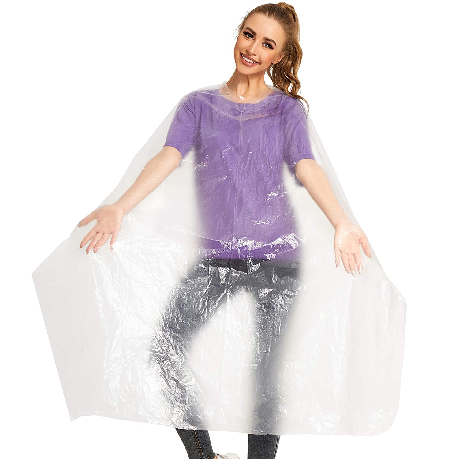 02598 Disposable Hairstyling Cape 130x150cm 100pcs detail photo 8