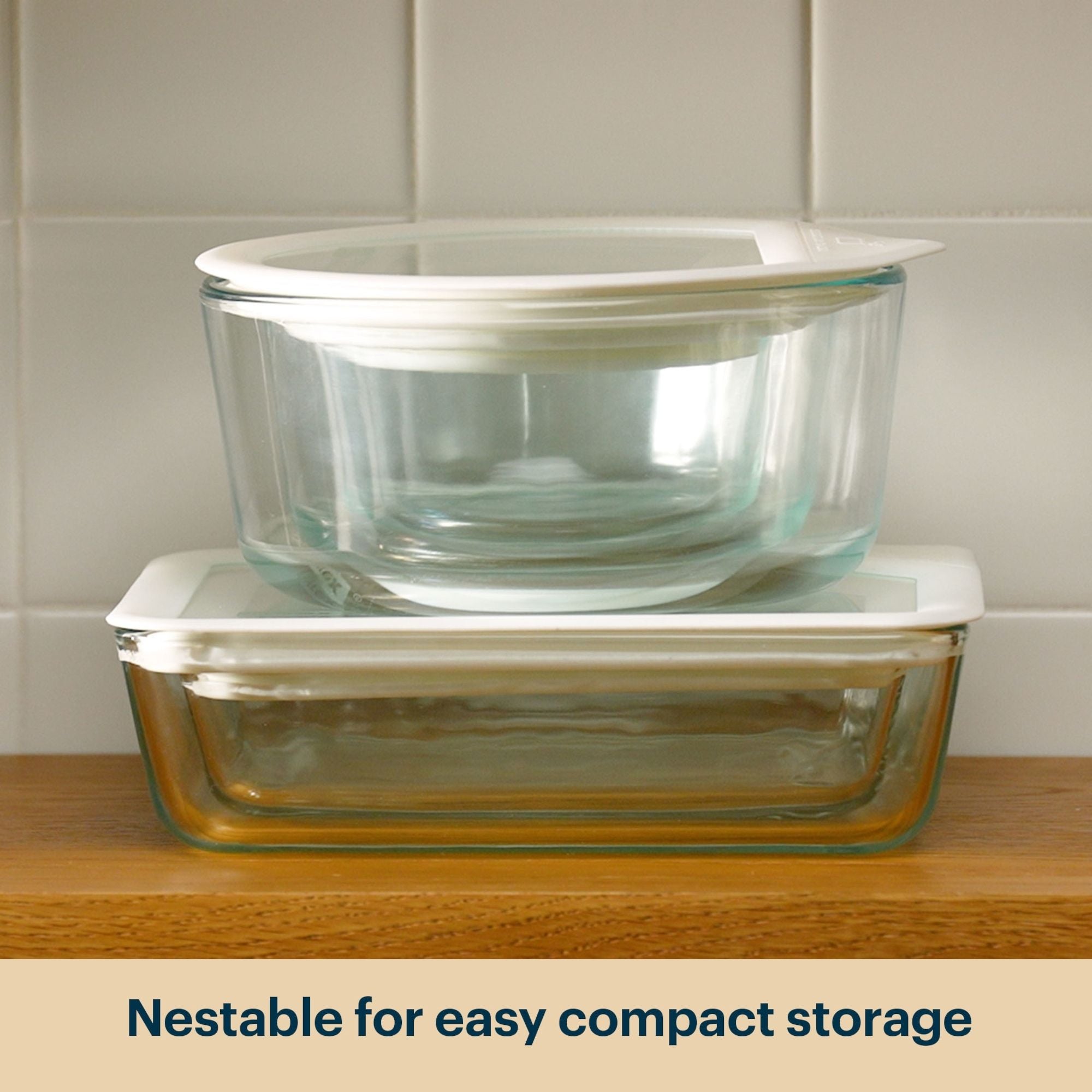 03440 Pyrex Ultimate Glass Storage Set with Red Li detail photo 6