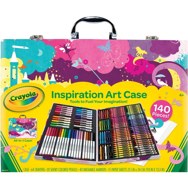Crayola Inspiration Art Case Pink Exc 140 Pieces Art Supply Set detail photo 3
