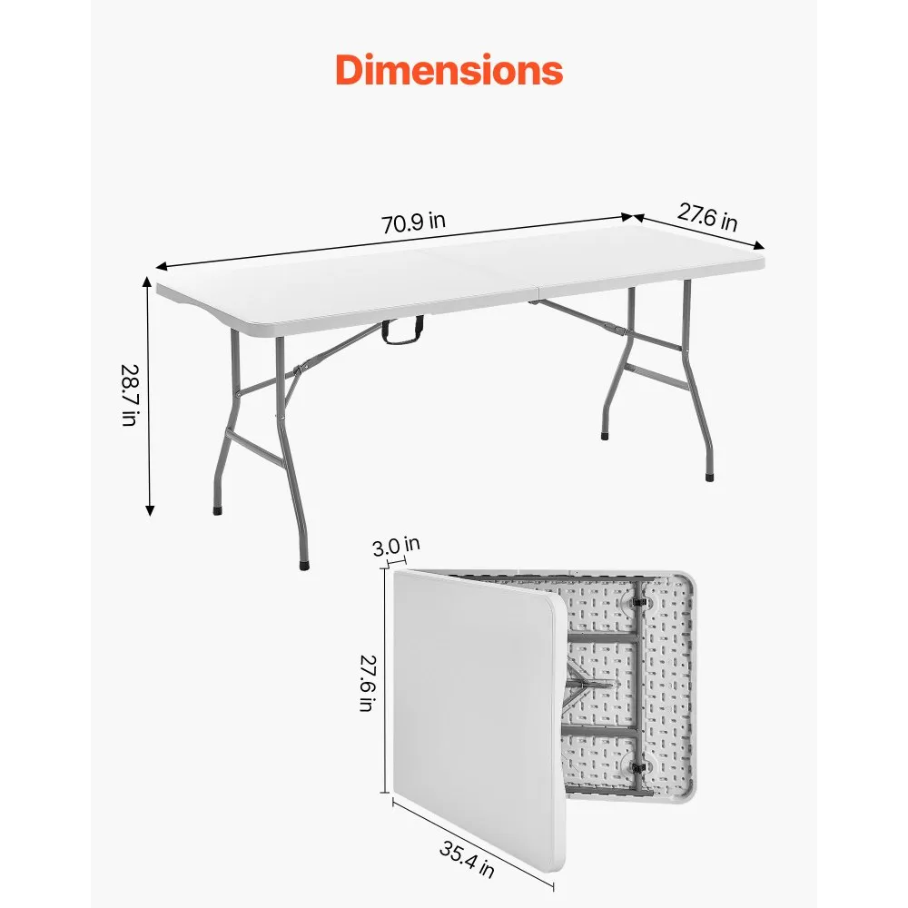 03472 VEVOR YX01-220 Folding Table Portable Utilit detail photo 4