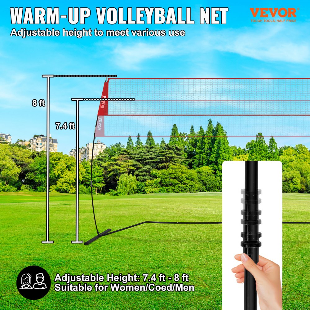 02920 VEVOR Outdoor Portable Volleyball Net System detail photo 2