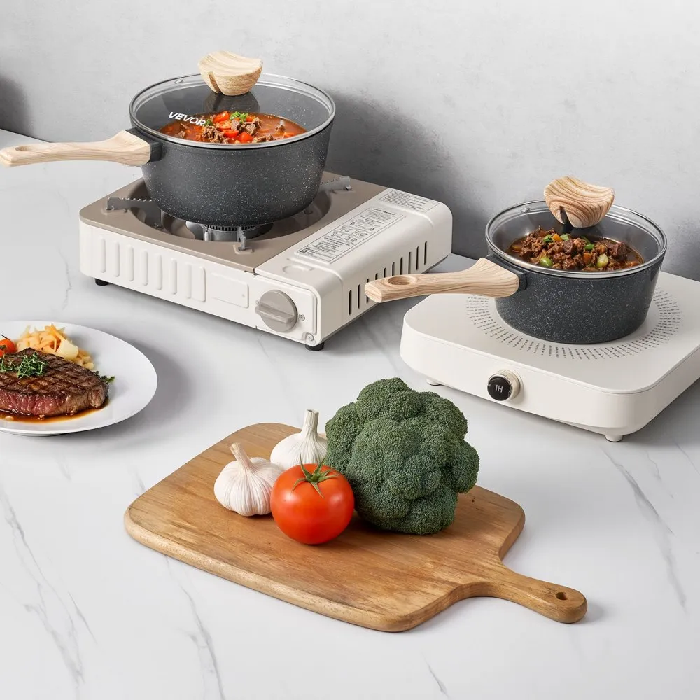 02570 VEVOR Granite Sauce Pan S-LY-01 with Wood-Gr detail photo 8