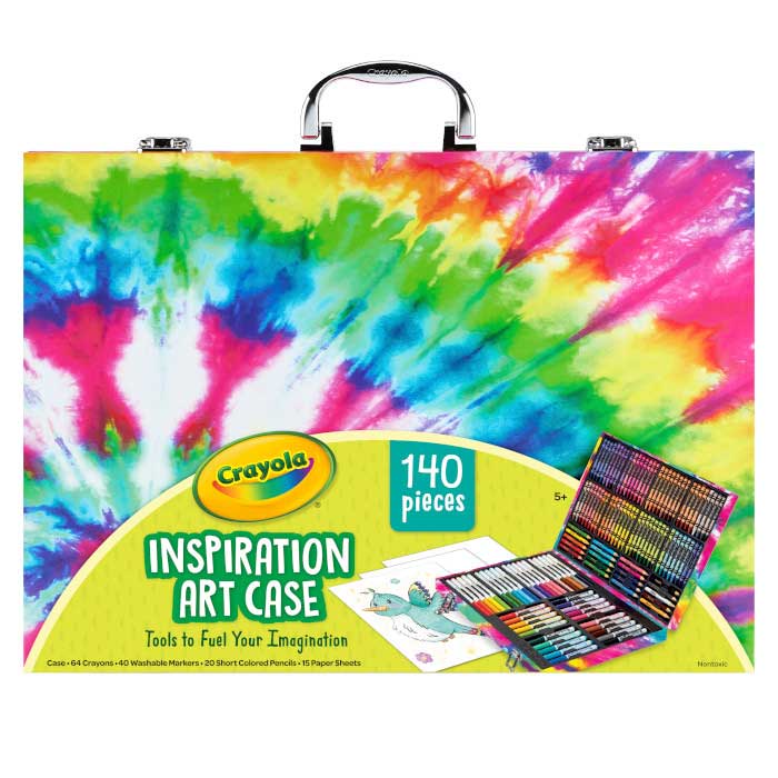Crayola Inspiration Art Case Pink Exc 140 Pieces Art Supply Set, stock photo — view 1