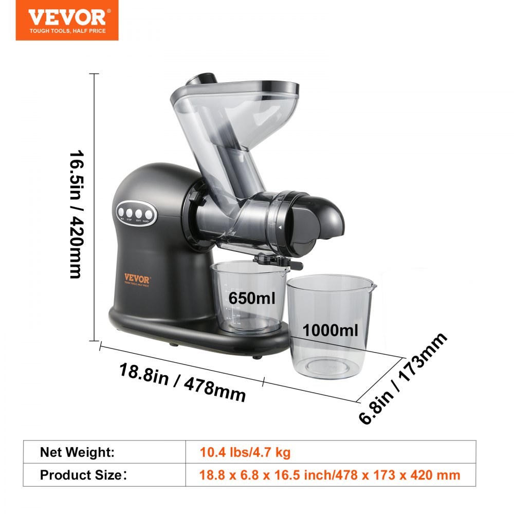 02901 Slow Masticating Juicer Extractor With Rever detail photo 7