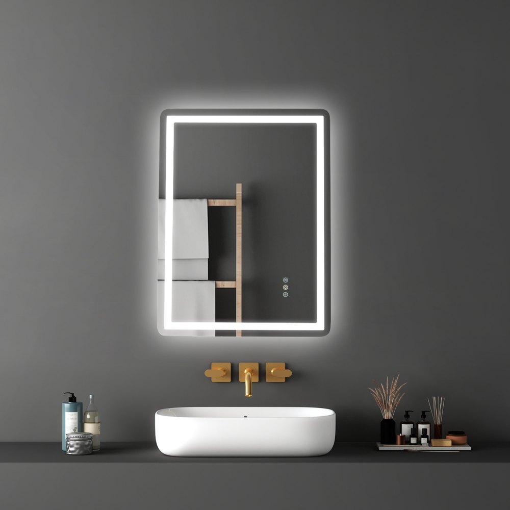 02913 LED Lighted Bathroom Vanity Mirror with Powe detail photo 8