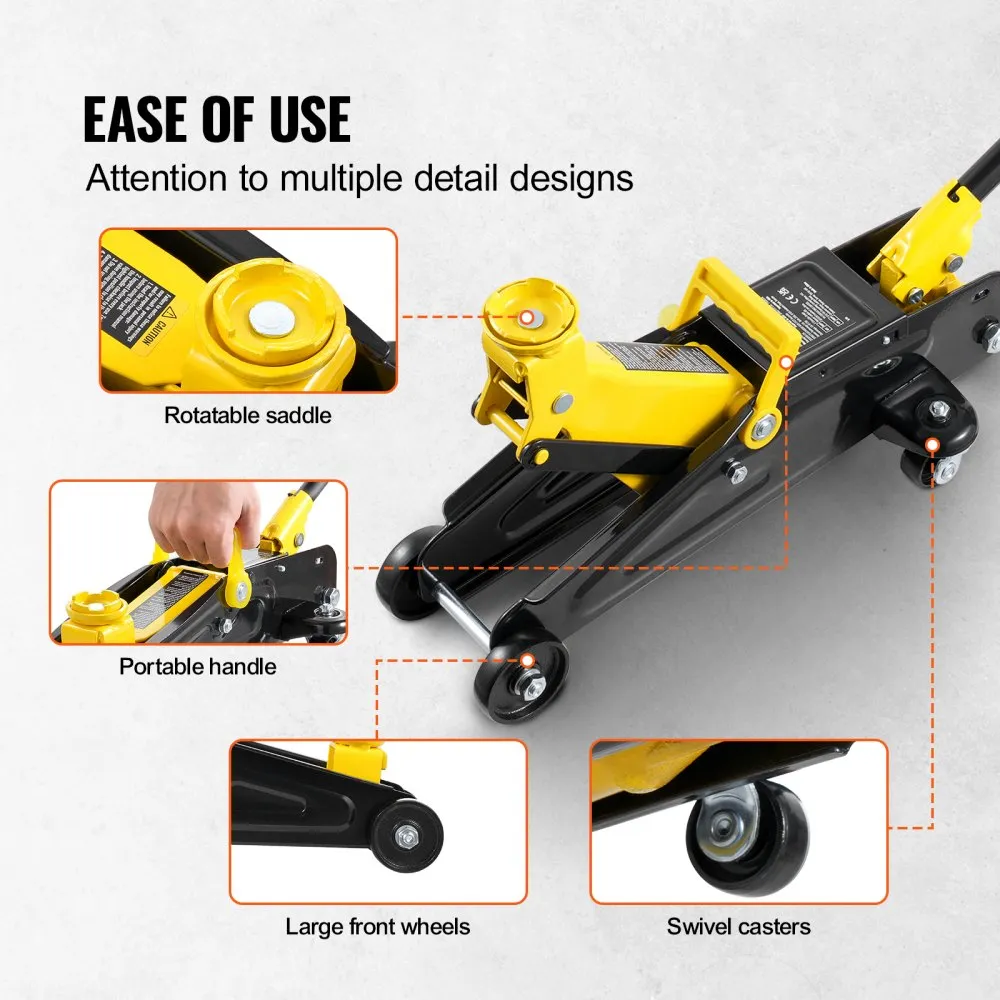 02587 VEVOR Hydraulic Floor Jack 2 Ton Capacity QK detail photo 6