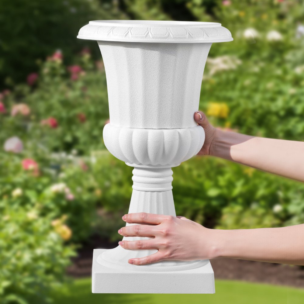 02414 VEVOR White Plastic Urn Planter Parts — Size detail photo 8
