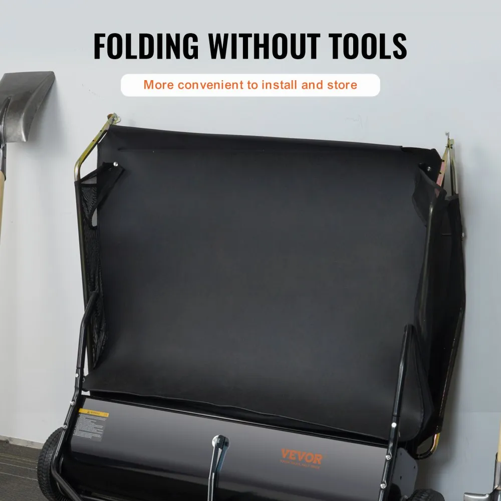 02639 VEVOR 50-Inch Tow-Behind Lawn Sweeper — AS-I detail photo 5