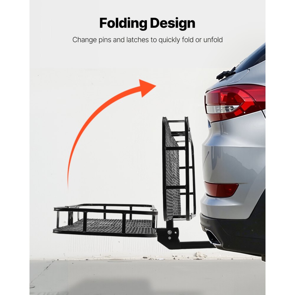 03013 VEVOR Hitch Cargo Carrier 500 lbs Capacity F detail photo 6
