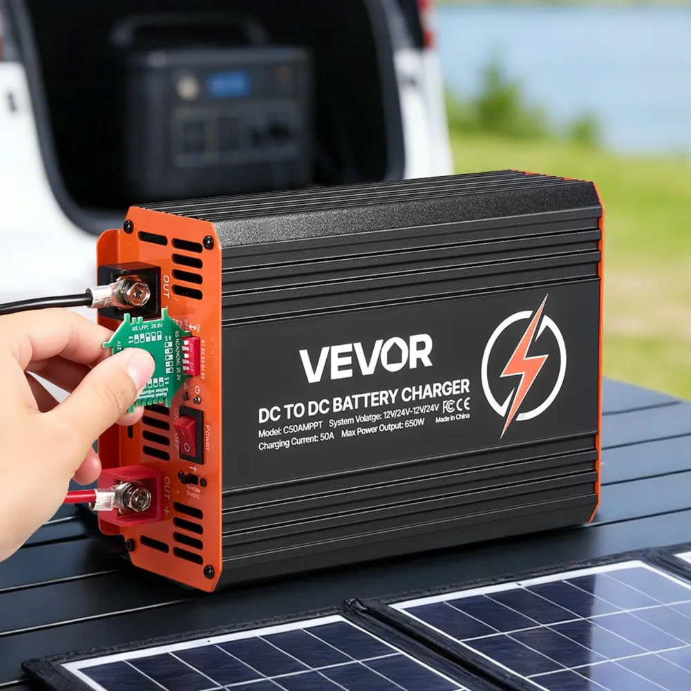 02926 VEVOR DC to DC Battery Charger 12V 24V 50A 6 detail photo 8